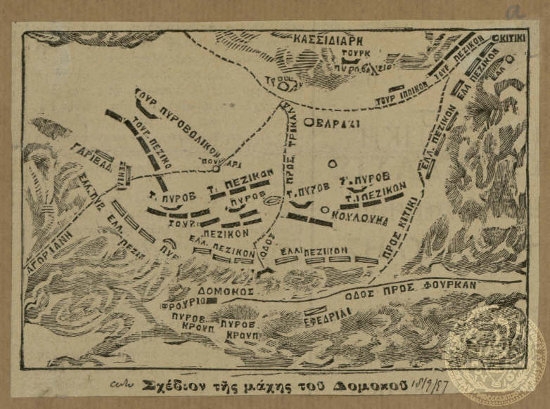 Σχεδιον της Μαχης του Δομοκου